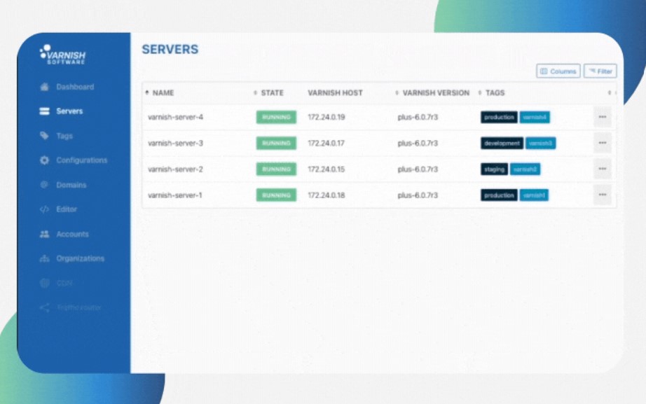 screenshot of Varnish Enterprise